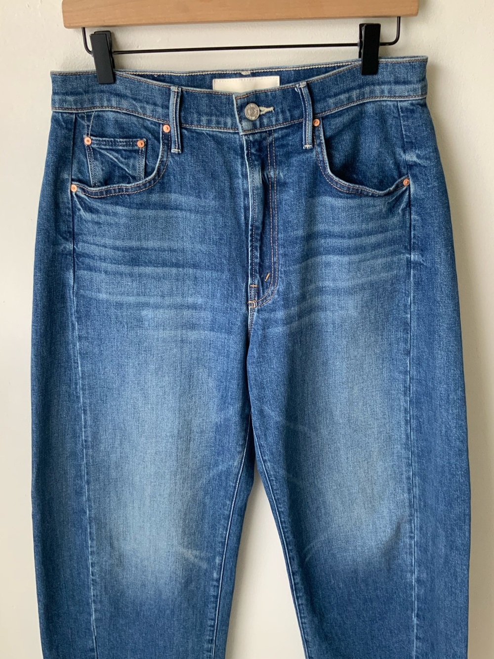 MOTHER SUPERIOR Jeans Lil’ Mother Lil’ Full Pipe Flood Blue Size 27 - Picture 4 of 13